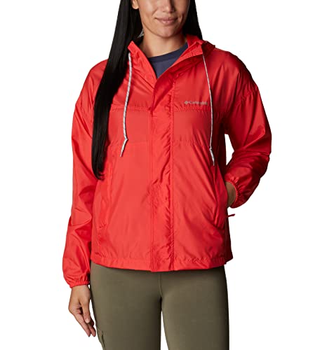 Columbia Women's Flash Challenger Windbreaker, Red Hibiscus, 3X